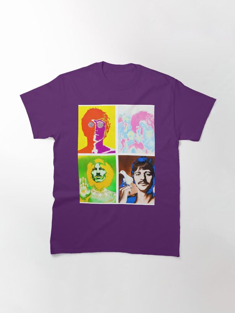 John Lennon Beatles Ringo, Paul, George, John Maglietta Classica