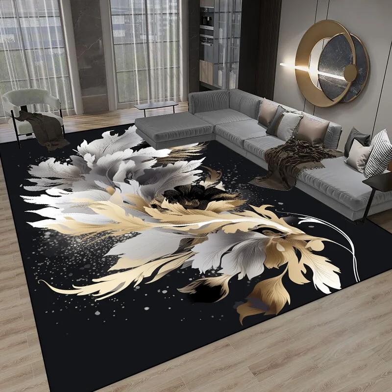 3D Luxury Modern Living Room Carpet Decoration Big Size Area Rugs for Bedroom Bedside Rug Home Decor Non Slip Floor Mat Washable