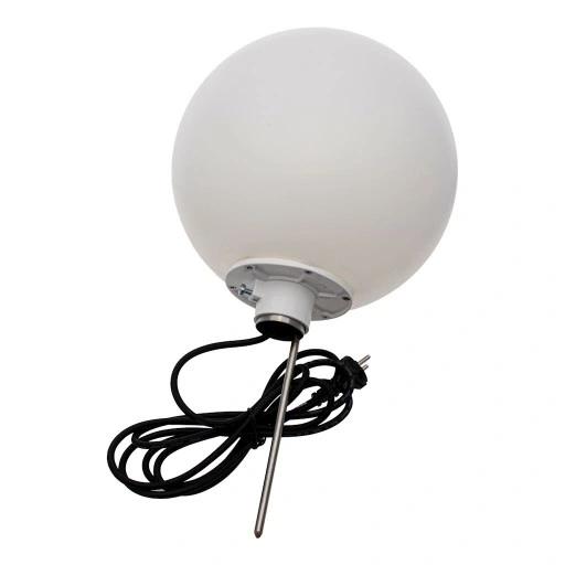 Kula Lampa Ogrodowa Oprawa Oświetleniowa Zewnętrzna Biała E27 Led 50Cm 230V