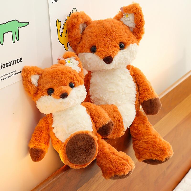 Laufende kleine Fuchs Puppe süße Puppe Mädchen schlafen Kissen Puppe Plüsch Spielzeug Geschenk