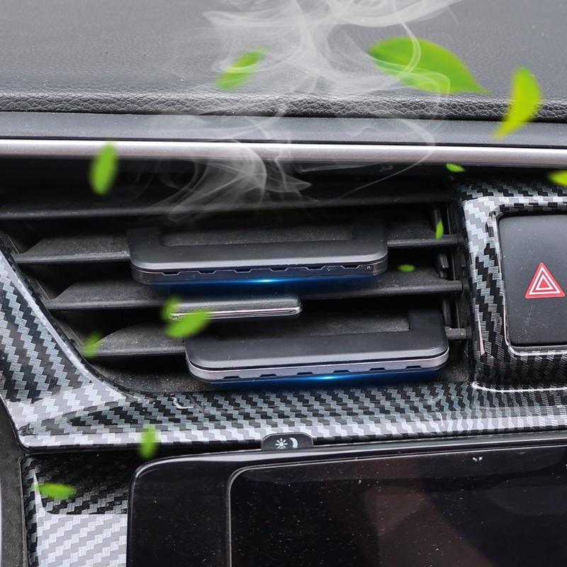 Auto Aromatherapie Clip Dufttabletten Set Auto Luftauslass Windrichtungs-Paddel Versteckter Duftclip Feste Aromatherapie Streifen