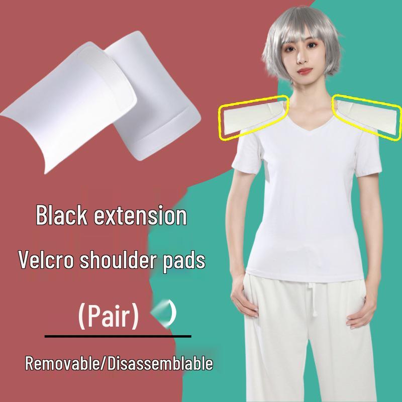 

COS Унисекс Двубортный Съемный Наплечник - Нескользящий, Утолщенный Спонж, Дизайн Прямого Угла One Size