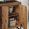 Bathroom Cabinet with Door Rustic Wood Look 60 x 30 x 60 cm Engineered Wood