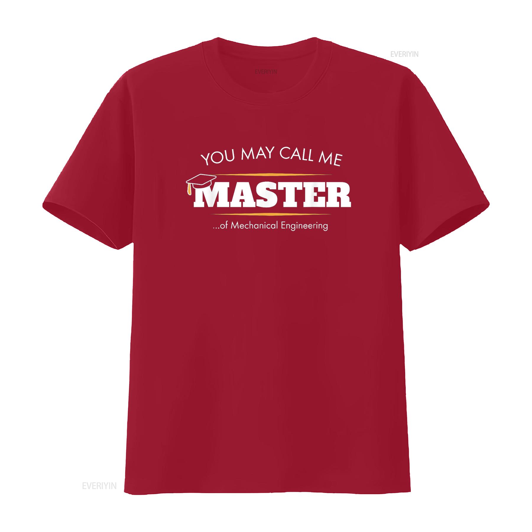 

Master of Mechanical Engineering T Shirt Funny Grad vintage Washed fashion streetwear Versatile Breathable designer clothes S