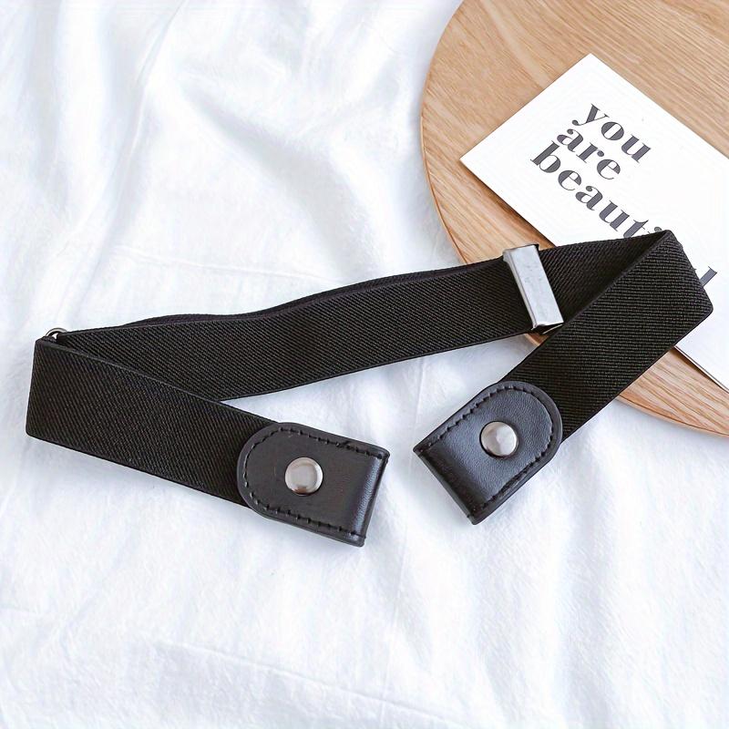 

1 шт. Черный ремень Регулируемая длина, подходит для всех типов фигуры Ленивый невидимый пояс без отверстий 1pc чёрный