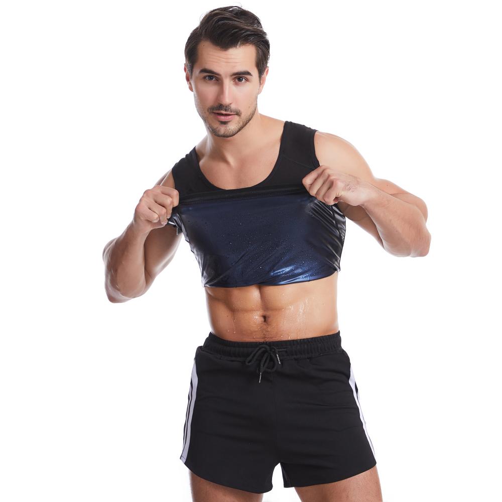 Горячий пот Тренировка PU Жилет Спорт Фитнес Тренажерный Зал Потеря Веса Сжигатель Жира — фото 4