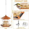 Transparent Hanging Bird Feeder Squirrel Proof Bird Food Container Bird Feeding Station  Backyard