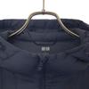 Uniqlo Seamless Down Jacket L Navy Hood Women Used