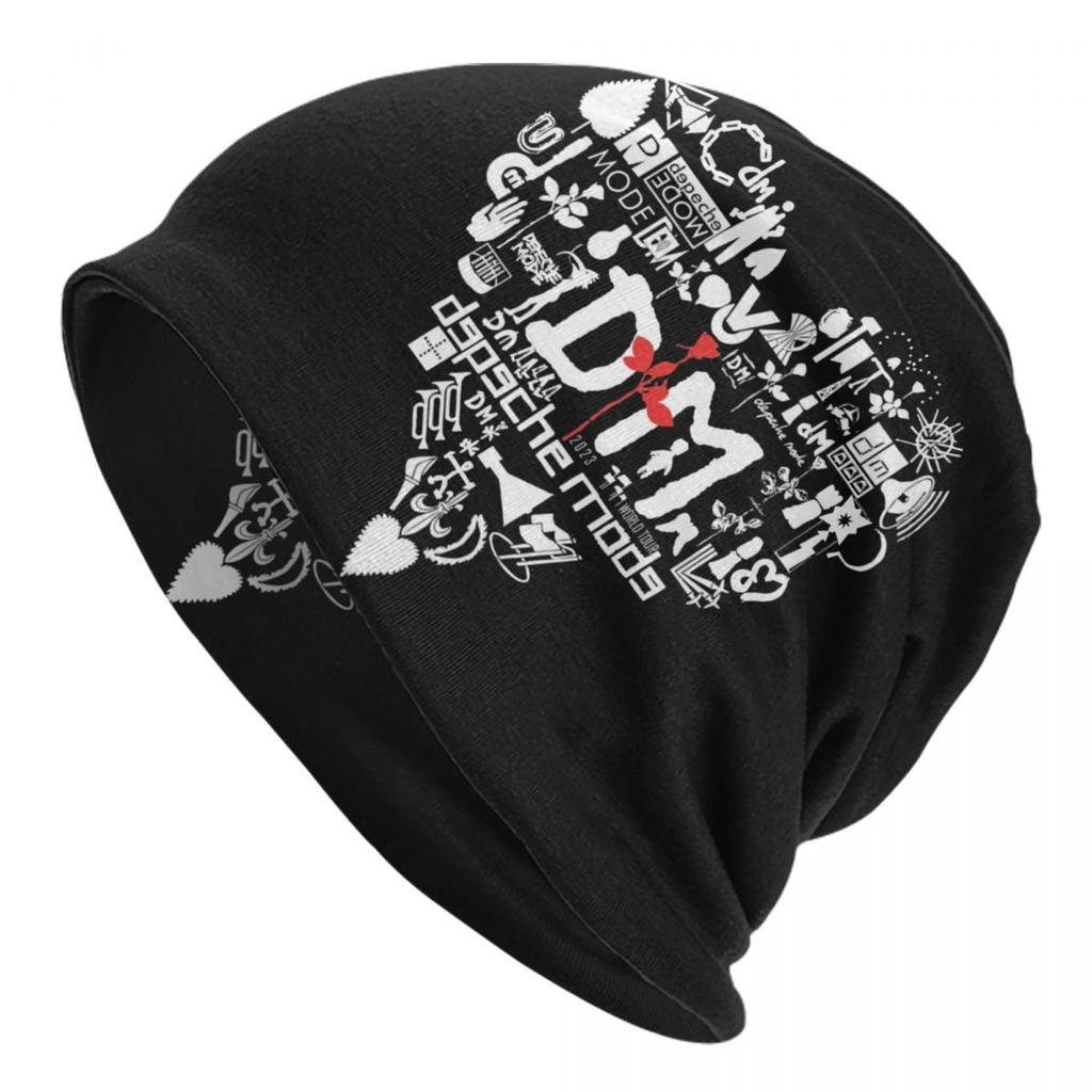 Custom Depeche Cool Mode Electronic Rock Beanie Cap Unisex Winter Warm Bonnet Femme Knit Hats Outdoor Skullies Beanies Caps