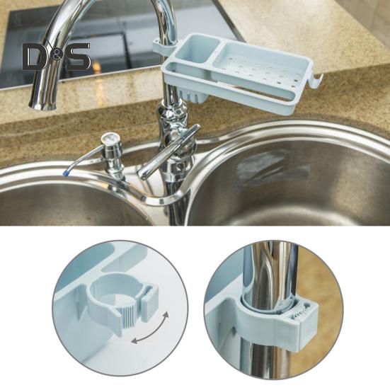 Sink Shelf Ventilation Easy Install PP Sink Caddy Sponge Holder
