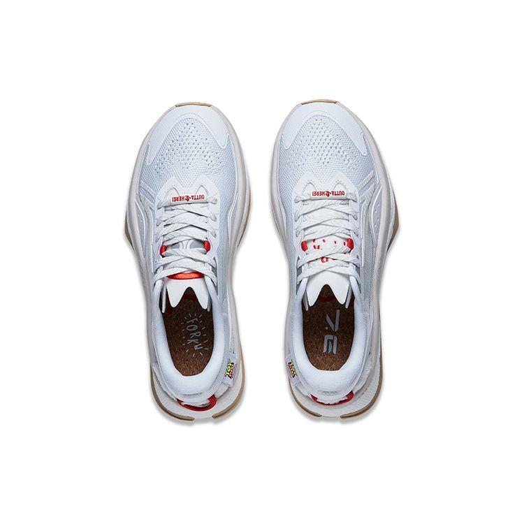 Li Ning Disney X  Toy Story Beyond 7 Fabric TPU Wear-Resistant Rebound Low-Top Casual Shoes Women sneakers Standard-White AGLT092-1