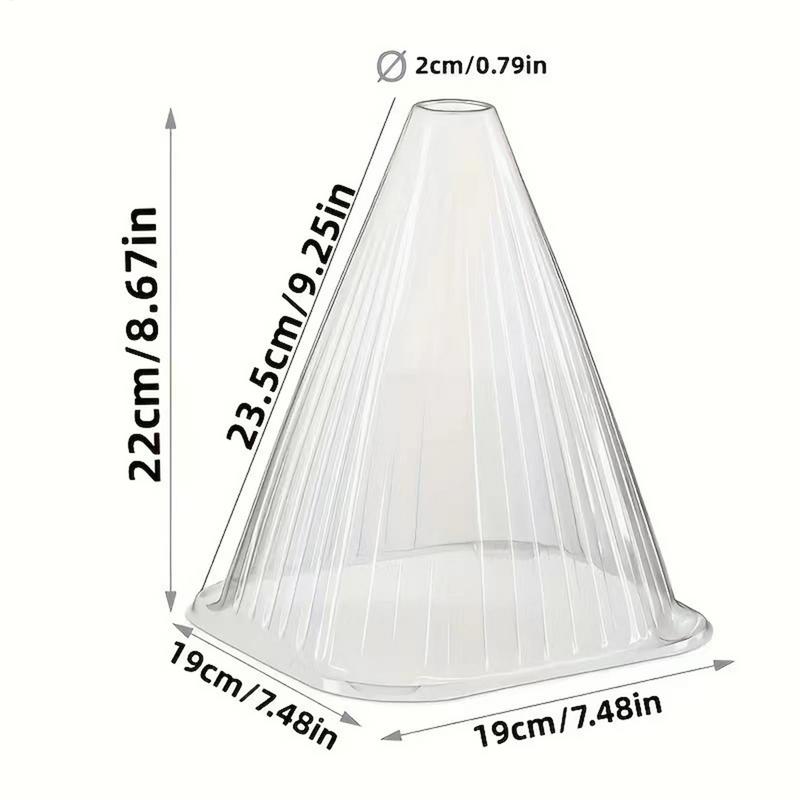 1PC Garden Plant Cloches Cover Reusable Square Plant Growth Box Against Snails Weather Influences Green Plant Protection Cover