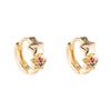 Colorful Zircon Star Earrings with Unique Design