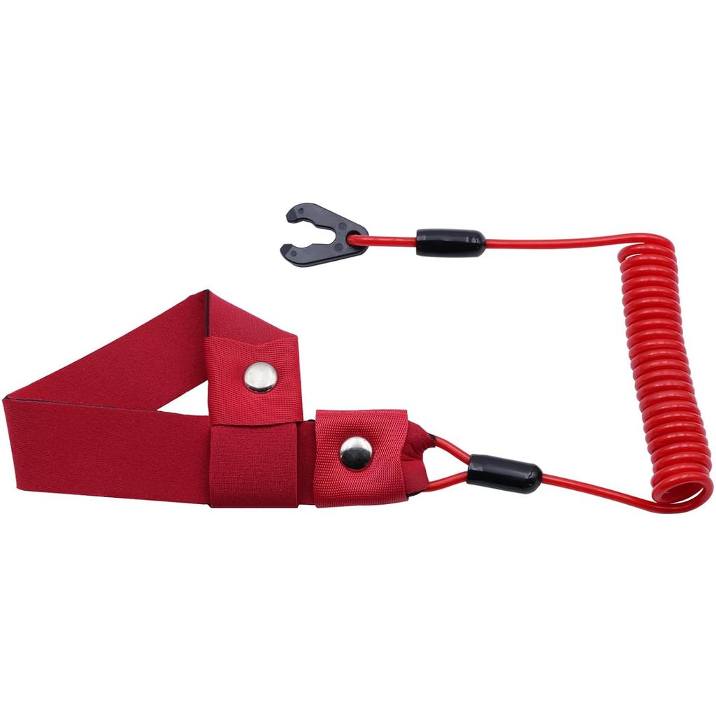 KOETSU Universal Outboard Motor Kill Switch Lanyard - Emergency Safety Cut-Off Cord with Quick Release Clip for Boat, PWC, Jet Ski & Marine Engines