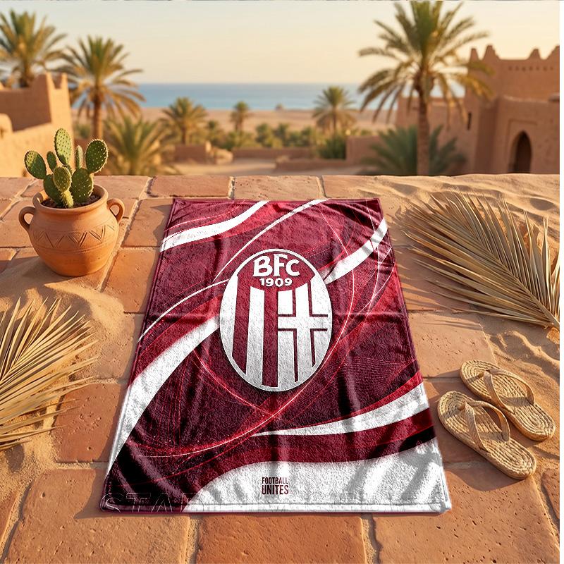 Bologna FC Print Microfiber Beach Towel Quick Dry Absorbent Large Towel For Beach Swimming Travel