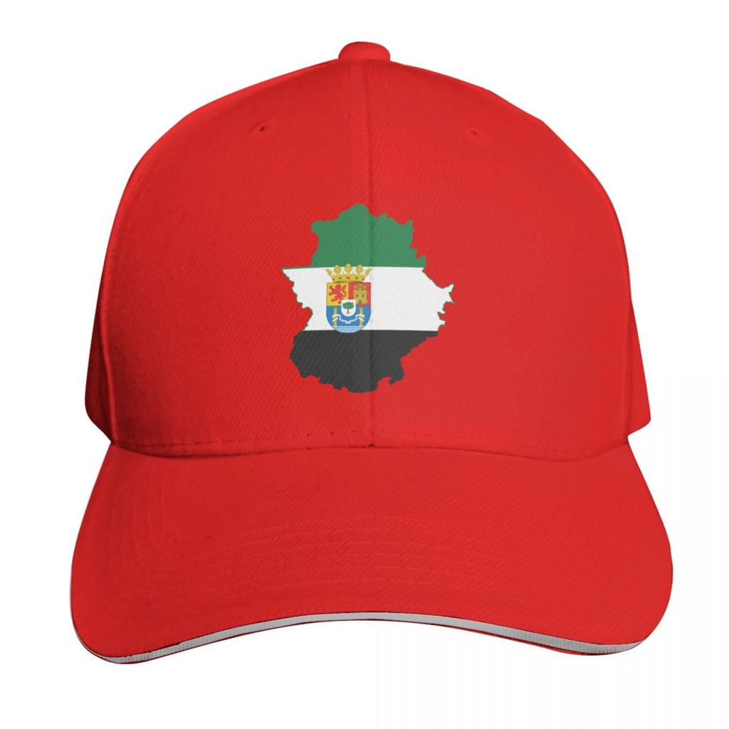 Extremadura Map Flag Baseball Cap Anime Hat Hard Hat Sailor Cap for Unisex Hat Unisex For The Sun Luxury Women Unisexs