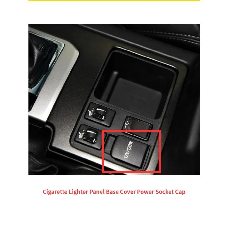 Car Inner Cigarette Lighter Panel Base Cover Power Socket Cap Lid For Toyota Prado LC150 2010 2011 2012 2013 2014 2015 2016 2017