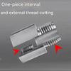 Integrated Internal & External Pipe Threading Tool, Rethreading Tool Kit, 2-in-1 Pipe Thread Cutter, Electric Drill Compatible Pvc Pipe Threader,