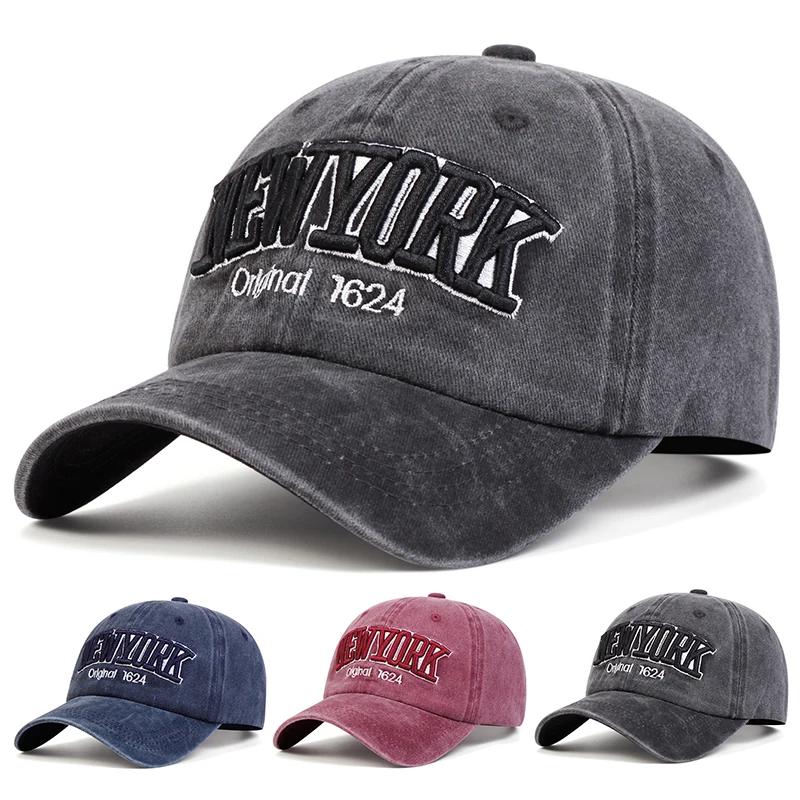Yto Household Items Women's Dark Latest York 1624 Embroidery Wash Baseball Caps Spring And Autumn Outdoor Use Adjustable Casual Hats Sunscreen Hat Sportss Cap For Men And