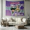 Hunter X Hunter Wall Tapestry Aesthetic Wall Hanging Printed Fabric Blanket Decorative Tapestries For Bedroom Living Room Home Decor