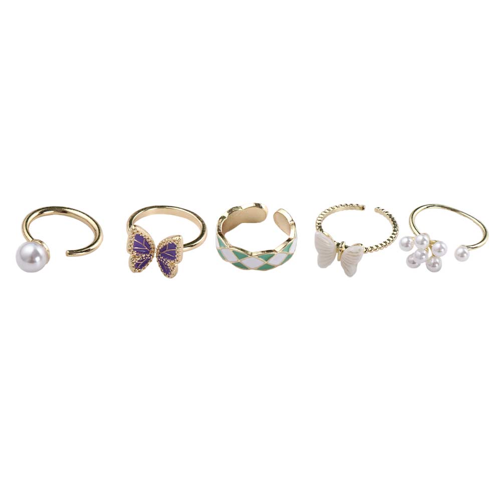 

Elegant Adjustable Butterfly Zircon Korean Style Ring Fashion Jewelry Knuckle Ring Women Rings 05
