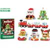 Hot DIY Model Christmas Building Block Santa Claus Snowman Christmas Tree Building Block Toy  Christmas Decoration Party Favours