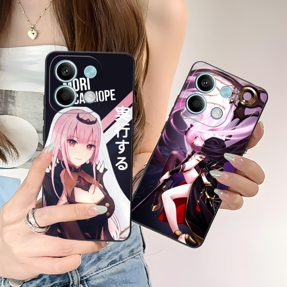 Holo Mori Calliope Matte TPU Mobile Phone Case for POCO F8 F7 F6 F5 F4 F3 F2 Pro GT C75 C71 C65 C61 C40 Pro Ultra Colorful Cover