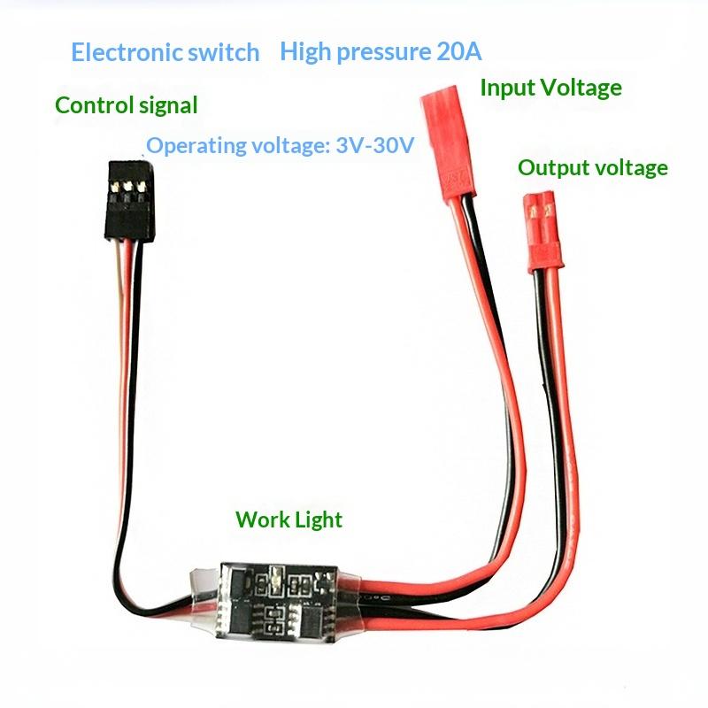High Current Remote Electronic Switch Module 2‑30A 3‑30V Pwm Signal Control For Rc Model Drone Water Pump Equipment