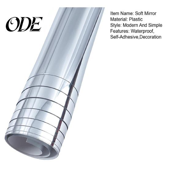 Oglindă de Perete Autoadezivă 100/200CM Moale Impermeabilă Folie Autoadezivă Full Body Antisoc Sticker Decorativ pentru Sufragerie Dormitor Baie