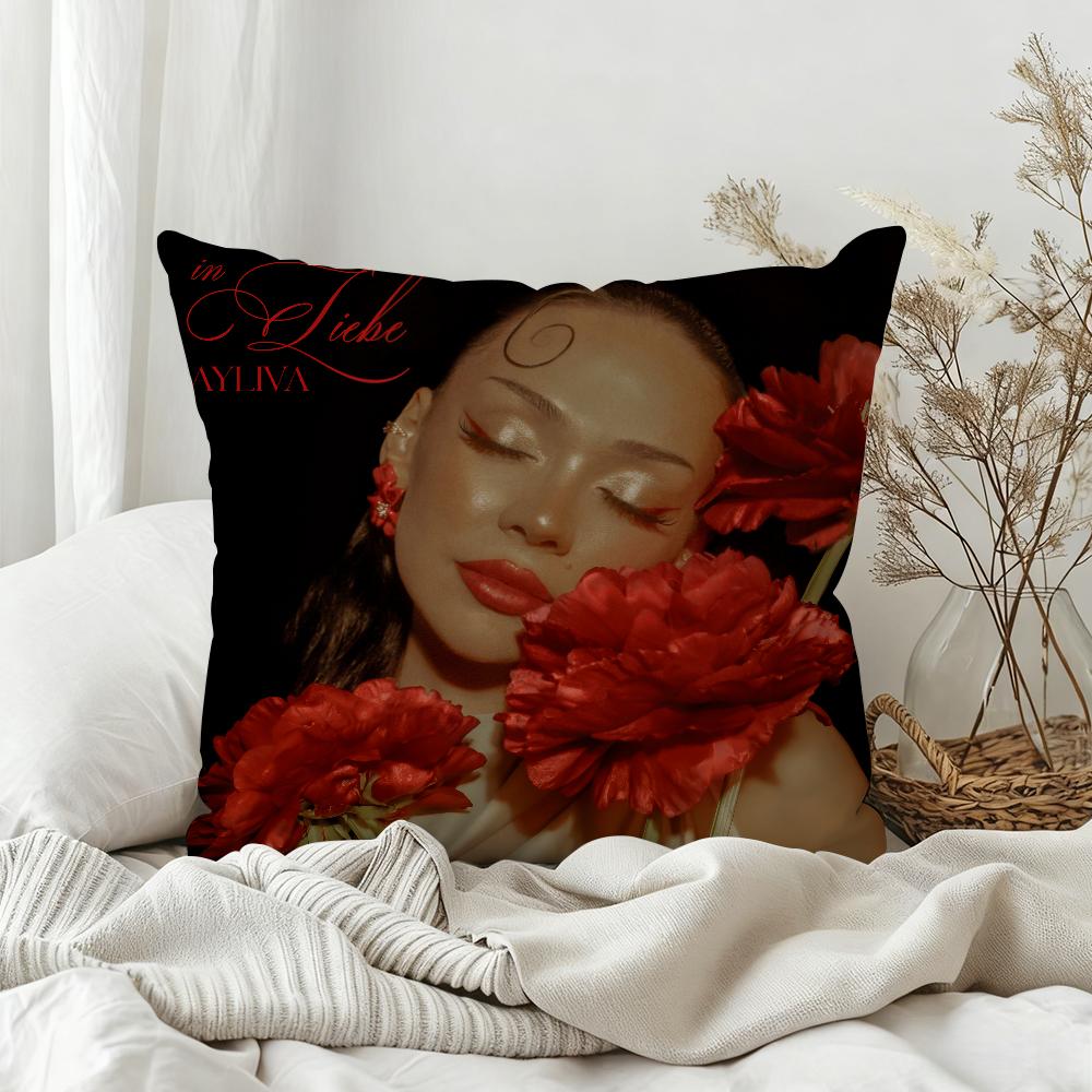 

Singer Ayliva German Pillow Case Bedroom Sofa Living Room Backrest Decoration Square Cushion Nap Time 30x30 cm