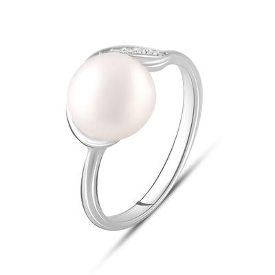 Silberring mit Naturperlen 1,85 ct (2084143) 2,55 gr. 925 Proben