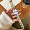 Colored Woolen Plaid Strap For S10 Generation Applewatch Apple Watch Iwatch987Se Leather