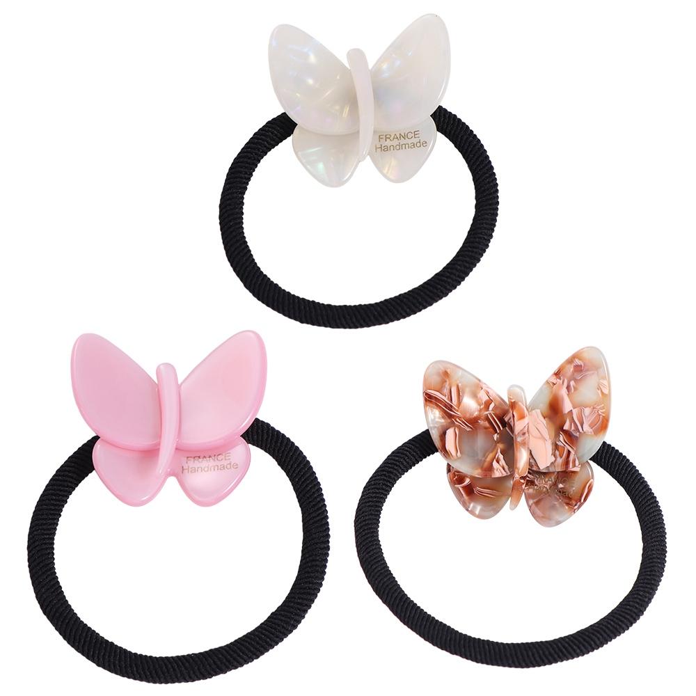 

Hair Tie Butterfly Hair Rope Ponytail Holder Elastic Hair Band Acetic Acid Hair Tie Female