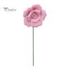 Ceramic Flower with Stem Realistic Handcrafted Artificial Home Colorful Blossom Decoration Office Living Room Vase Fake Simulation Decor