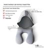 Lishen Portable Inflatable U-Shaped Travel Neck Pillow with Hood
