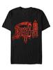 Tričko s grafikou smrti | Tričko s textem 'Life Will Never Last' | Merch pro extrémní metal