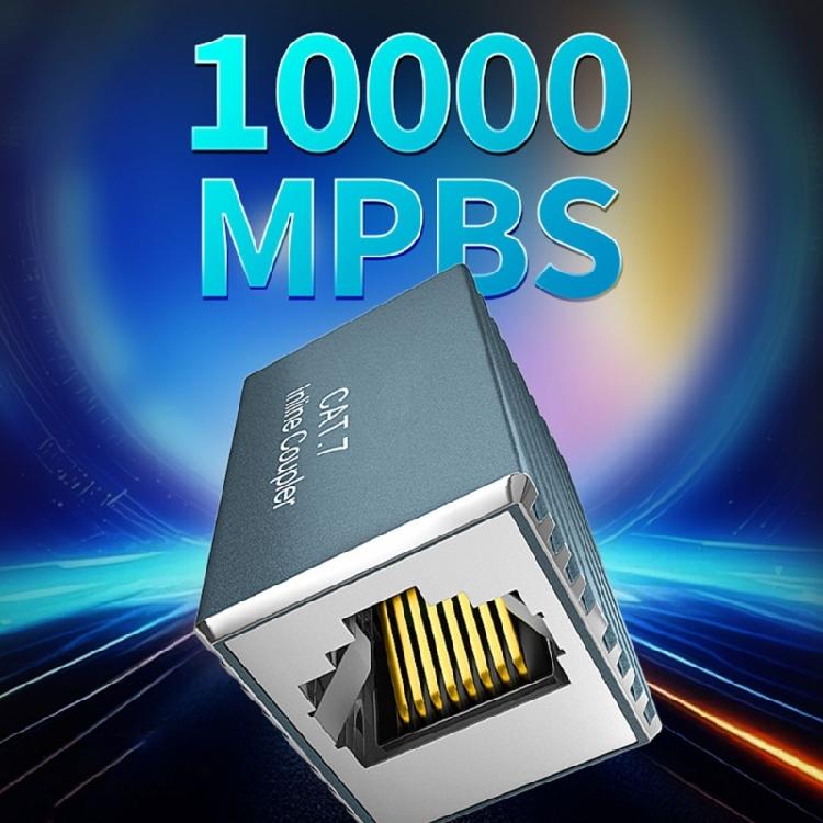 Durability Metal RJ45 Cable Coupler Ethernet Coupler Connectors Reduces Signal Interferences in Home or Office Environment