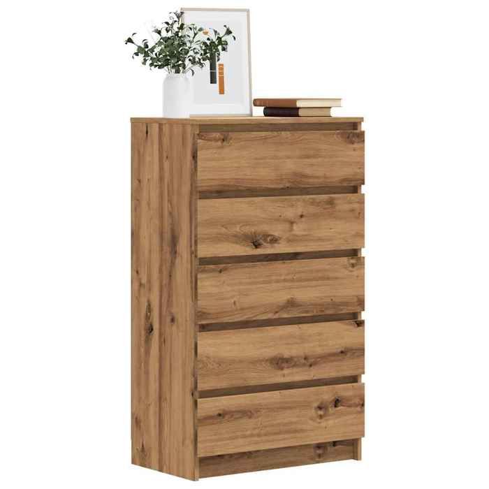 VidaXL Chest of Drawers Artisan Oak 60x36x103 Cm Engineered Wood, Chest, Chest of Drawers, Cabinet with Drawers, Chests, Chests of Drawers, 855997