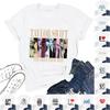 Casual Short Sleeve T Shirt Unisex Crew Neck Top Letter Print Graphic Tee Comfortable Fit Lightweight Fabric