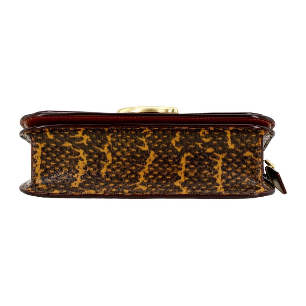 Coach Signature Canvas Leather Shoulder Bag With Gold Chain Strap CP131-B4NQ4