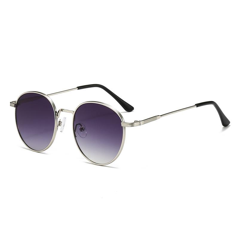 Non-polarized Retro Round Metal Frame Sunglasses Eyewear for Men and Women Metal Frame Sun Glasses