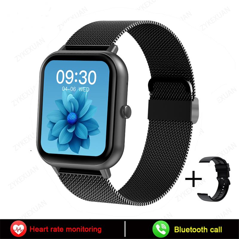 New For Women Bluetooth Call Smart Watch Women Men Heart Rate Blood Oxygen Voice Assistant 100+Sports Ladies Smartwatch