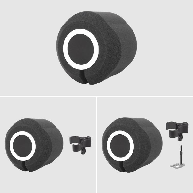 Microphone Soundproof Cover Windproof Sound Reduction Capacitve Mic Windscreen Net Sound-Absorbing Cover for Live