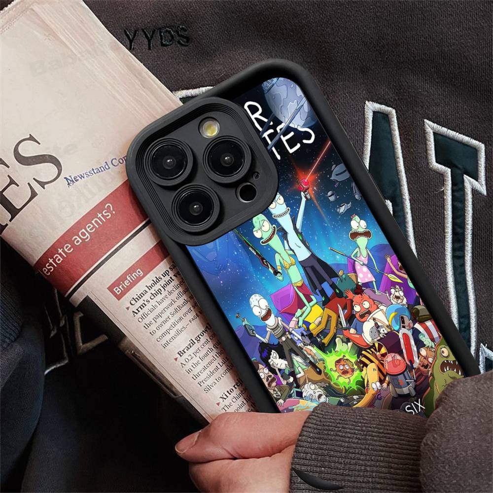 S-Solar O-Opposites Cartoon Phone Case For IPhone 17 16 15 14 13 12 11 Pro Max Plus Mini Luck Cover