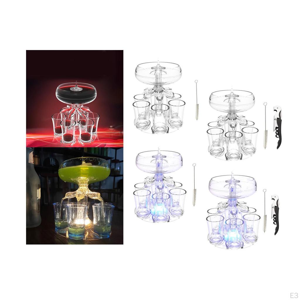 6 Dozator de sticlă Clear Mic și Set Reutilizabil Automat