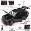1:24 X5M SUV Model Car Alloy Diecast Off-road Vehicles Sound Light Toy Doors Opened for Children Gifts