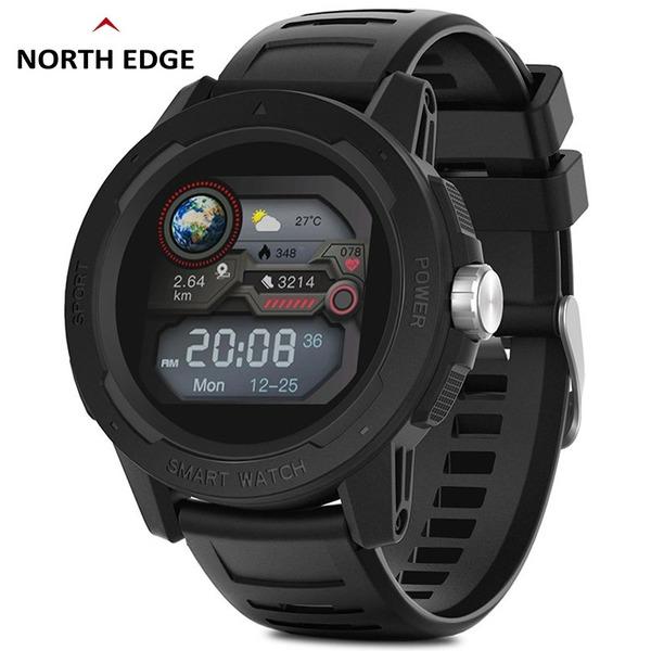 NORTH EDGE Men's Smart watch Heart Rate Blood Pressure Blood Oxygen Monitor Full Touch Screen Women Sports Watch For Android IOS