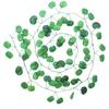 1Pcs 210Cm Green Silk Artificial Hanging Christmas Garland Plants Vine Leaves Diy Home Wedding Party Bathroom Garden Decoration