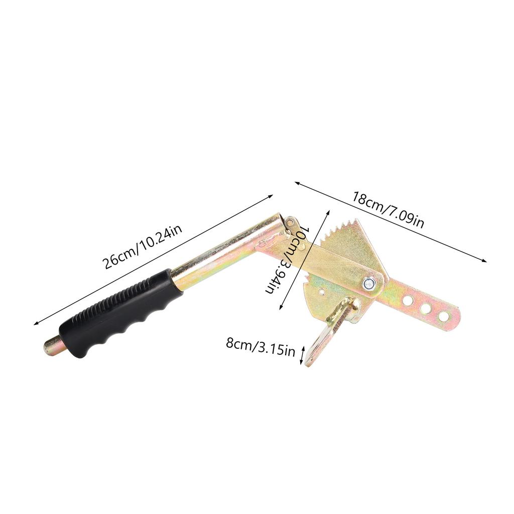 Handbremshebel Anhänger Handbremshebel Handbremshebel Griff Antirutsch Verzinkter Stahl Universal für Anhänger Wohnmobil Wohnwagen