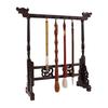 NOELAMOR Calligraphy Brush Hanging Brush Stand Hanging Brush Holder Calligraphy Brush Crafts Calligraphy Tools for 12 Brush (Dark Brown)